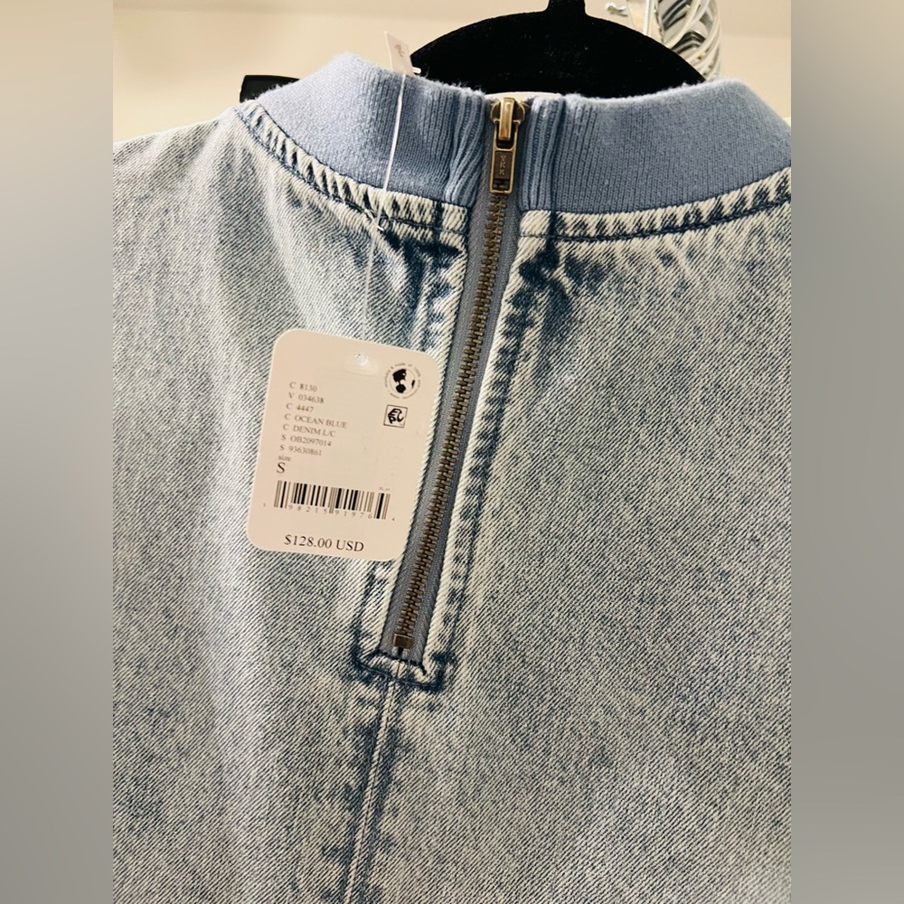 Free People Denim Blue Mini Dress - Picture 2 of 3